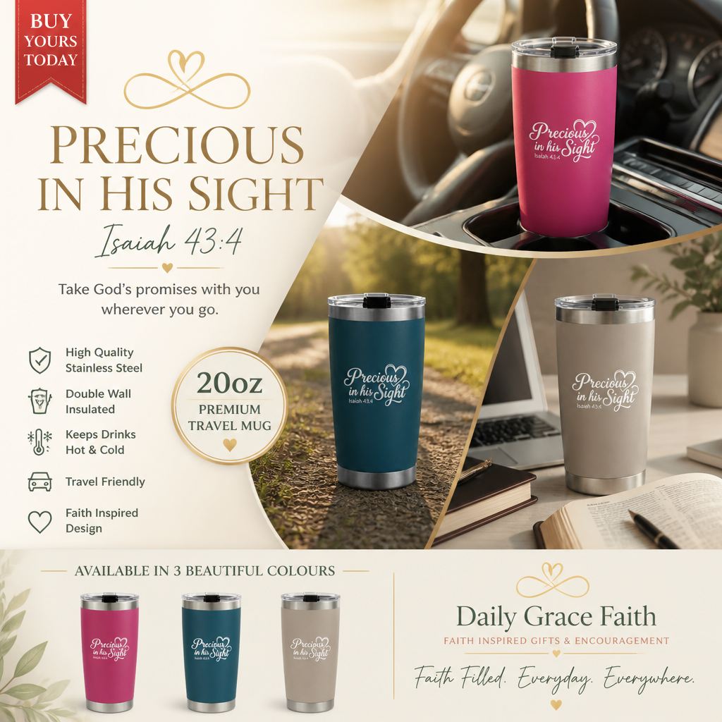Precious in His Sight 20oz Travel Mug - High Quality Stainless Steel