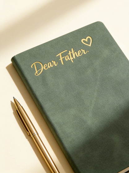 Dear Father Journal | Soft Touch Hardcover Notebook
