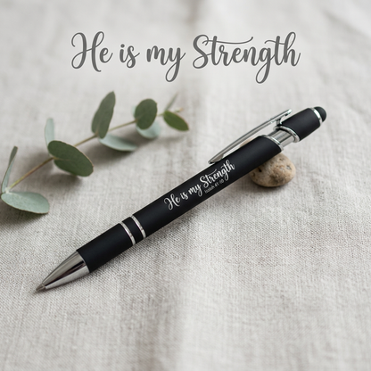 He Is My Strength Scripture Pen | Isaiah 41:10