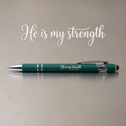 He Is My Strength Scripture Pen | Isaiah 41:10