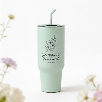 God Is Within Her 40oz Tumbler | Psalm 46:5